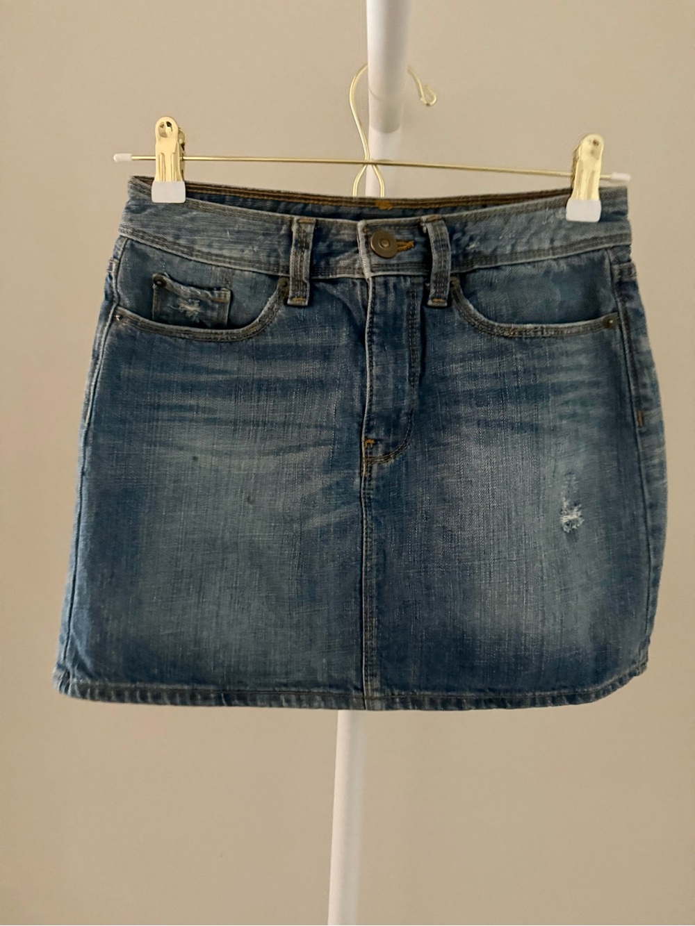 GAP VINTAGE Blue Denim Mini Skirt